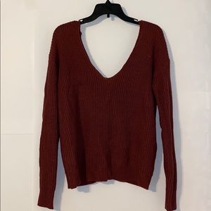 🆑 5/$30 Women’s Burgundy Off the Shoulder Sweater